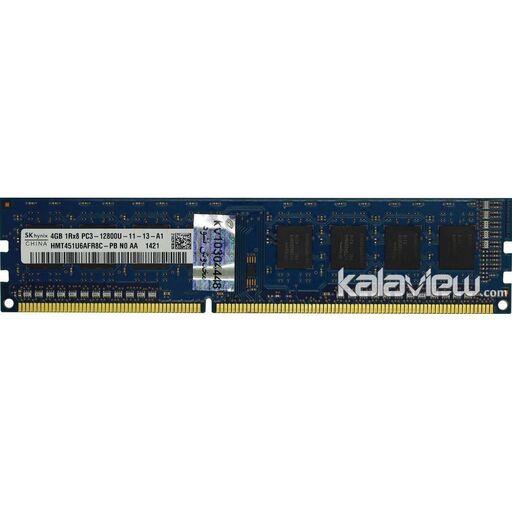 رم کامپیوتر اس کی هاینیکس 4GB مدل DDR3 باس 1600MHZ-12800 چین HMT451U6AFR8C-PB N0 AA 421 تایمینگ CL11